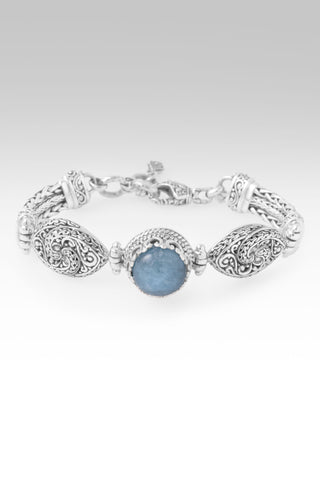 He Walks With Me Bracelet™ in Aquamarine 6.5 - 7.25