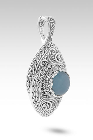 He Walks With Me Pendant™ in Aquamarine