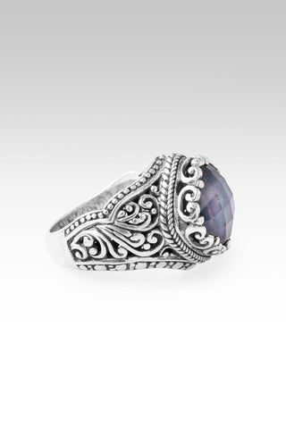 Hear My Call Ring™ in Black Onyx Mother of Pearl Quartz 5