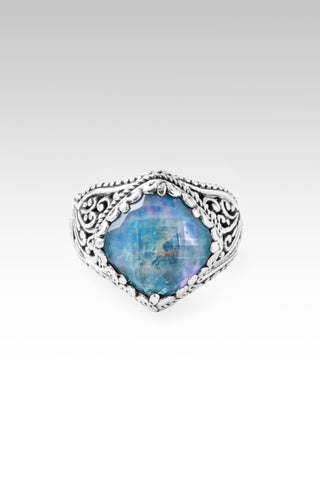 Hear My Call Ring™ in Neon Apatite Mother of Pearl Quartz