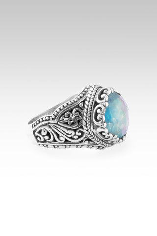 Hear My Call Ring™ in Neon Apatite Mother of Pearl Quartz