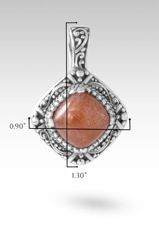 I Surrender All Pendant™ in Peach Sunstone