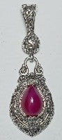 U R Always Enough Pendant™ in Wild Raspberry Chalcedony