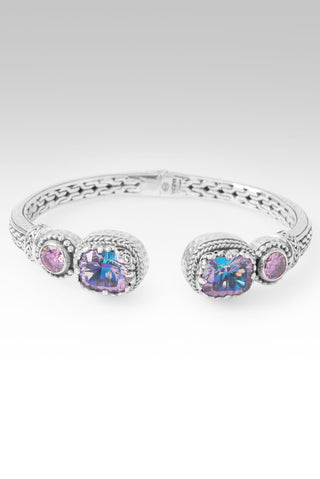 Lead Us to Believe Tip-To-Tip Bracelet™ in Pink Vapor™ Mystic Quartz & Perfect Pink™ Mystic Moissanite 6.25