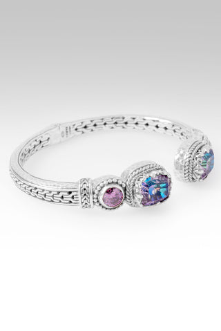 Lead Us to Believe Tip-To-Tip Bracelet™ in Pink Vapor™ Mystic Quartz & Perfect Pink™ Mystic Moissanite 6.25