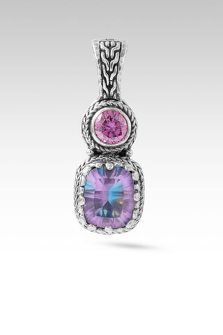 Leads to U Pendant™ in Pink Vapor™ Mystic Quartz & Perfect Pink™ Mystic Moissanite