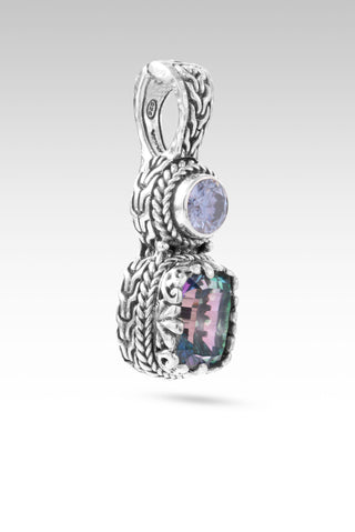 Leads to U Pendant™ in True Picasso™ Mystic Quartz & Celestial Blue™ Mystic Moissanite