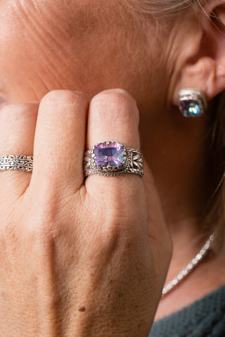 Leads Me to U Ring™ in Pink Vapor™ Mystic Quartz