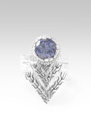 Leads to Wholeness Ring™ in Celestial Blue™ Mystic Moissanite