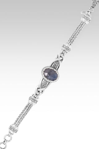 Not My Battle Bracelet™ in Blue Grey Sapphire 6.5 - 7.25