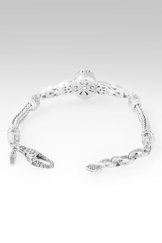 Not My Battle Bracelet™ in Rainbow Champagne Mother of Pearl Quartz 6.5 - 7.25