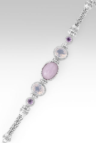 Never Alone Bracelet™ in Kunzite, Lavender Moon Quartz & Amethyst 6.5 - 7.25