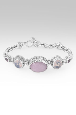 Never Alone Bracelet™ in Kunzite, Lavender Moon Quartz & Amethyst 6.5 - 7.25