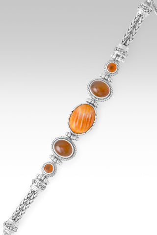Never Alone Bracelet™ in Orange Spiny Oyster & Carnelian 6.5 - 7.25