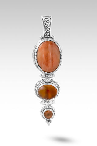 Never Forgotten Pendant™ in Orange Spiny Oyster & Carnelian