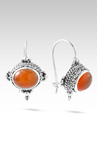 Never Gives Up Earrings™ in Carnelian