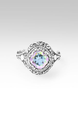 His Testimony Ring™ in Zero Saturn™ Mystic Quartz
