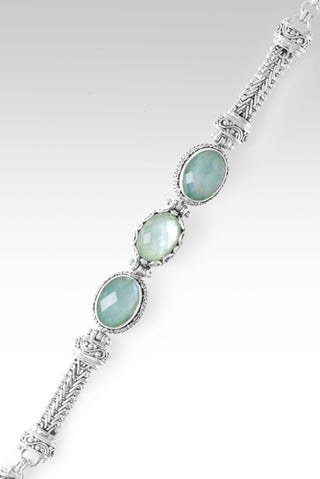 Nothing Seperates Me Bracelet™ in Kiwi Mother of Pearl Quarz & Sea Green Chalcedony Mother of Pearl 6.5 - 7.25