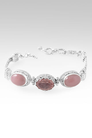 Nothing Seperates Me Bracelet™ in Strawberry Quartz & Ballet Blush Quartz 6.5 - 7.25
