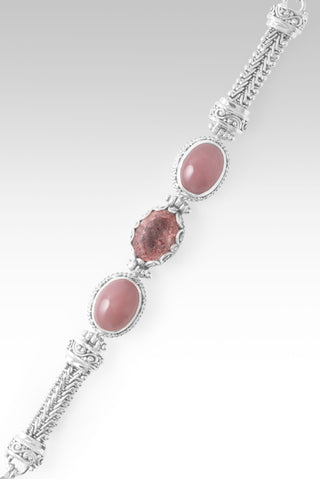 Nothing Seperates Me Bracelet™ in Strawberry Quartz & Ballet Blush Quartz 6.5 - 7.25