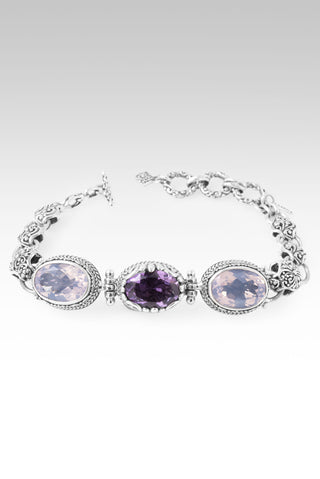 Who I Belong To Bracelet™ in Amethyst & Lavender Moon Quartz 6.5 - 7.5