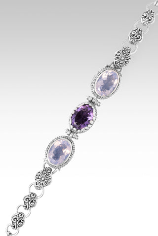 Who I Belong To Bracelet™ in Amethyst & Lavender Moon Quartz 6.5 - 7.5