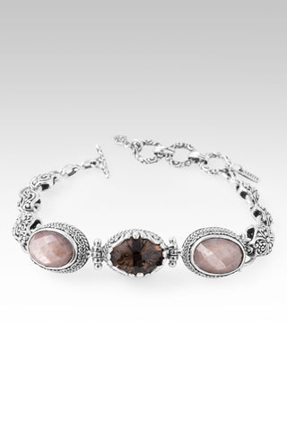 Who I Belong To Bracelet™ in Smoky Quartz & Celestial Coated Champagne Moonstone 6.5 - 7.25