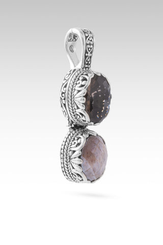 Who's Name is Highest Pendant™ in Smoky Quartz & Celestial Coated Champagne Moonstone