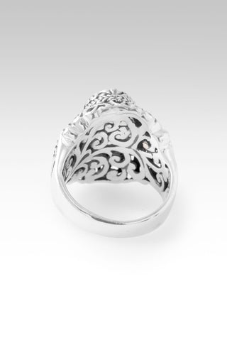 Who He Is Ring™ in Celestial Coated Champagne Moonstone 5