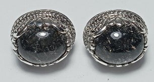 Who Is & Was Earrings™ in Black Tourmalinated Quartz