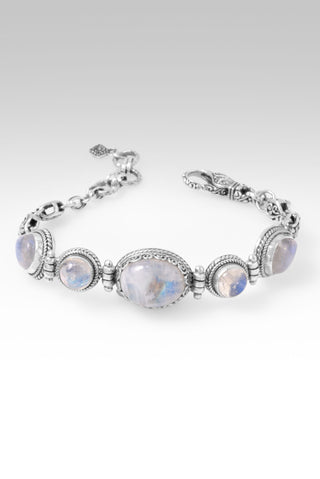 World Breaks, He Mends Bracelet™ in Rainbow Moonstone 6.75 - 7.5 / Tree Of Life / Rainbow Moonstone