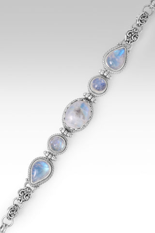 World Breaks, He Mends Bracelet™ in Rainbow Moonstone 6.75 - 7.5 / Tree Of Life / Rainbow Moonstone