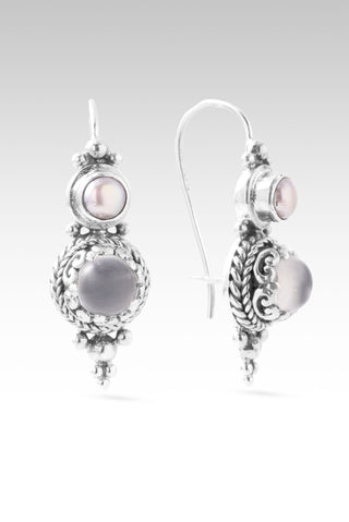 Open Door, Miracle Comin' Earrings™ in Pink Moonstone & Pink Champagne Freshwater Pearl
