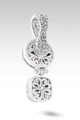 Troubles? It's A God Problem Pendant™ in Rainbow Rose Gold Sunstone & Smoky Quartz