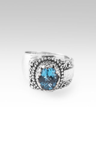 U Cover All Ring™ in Swiss Blue Topaz 5