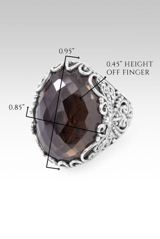 Knows All My Needs Ring™ in Smoky Quartz 5