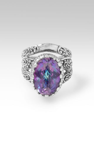Trust Thru It Ring™ in Bluejay Jazz™ Mystic Quartz 5 / Tree Of Life / Bluejay Jazz™ Mystic Quartz