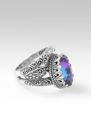 Trust Thru It Ring™ in Bluejay Jazz™ Mystic Quartz 5 / Tree Of Life / Bluejay Jazz™ Mystic Quartz