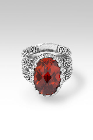 Trust Thru It Ring™ in Padparadscha Lab Created Sapphire 5 / Tree Of Life / Padparadscha Lab Created Sapphire