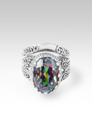 Trust Thru It Ring™ in Richey Blue™ Mystic Topaz 5 / Tree Of Life / Richey Blue™ Mystic Quartz