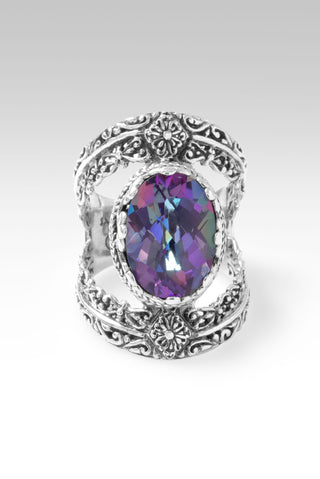 True North Ring™ in Bluejay Jazz™ Mystic Quartz 5 / Tree Of Life / Bluejay Jazz™ Mystic Quartz
