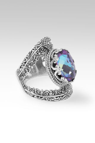 True North Ring™ in Bluejay Jazz™ Mystic Quartz 5 / Tree Of Life / Bluejay Jazz™ Mystic Quartz