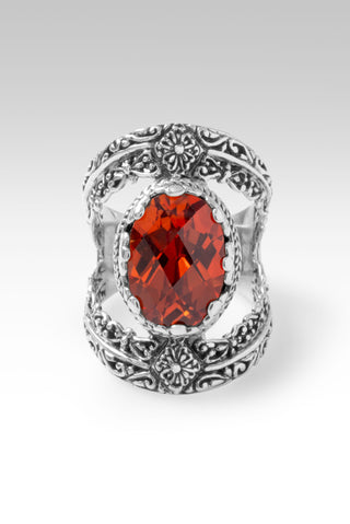 True North Ring™ in Padparadscha Lab Created Sapphire 5 / Tree Of Life / Padparadscha Lab Created Sapphire