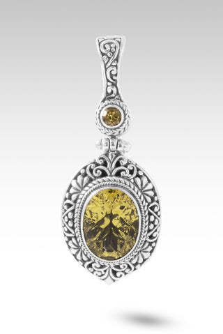 Fear's Not Welcome Here Pendant™ in Olive Quartz