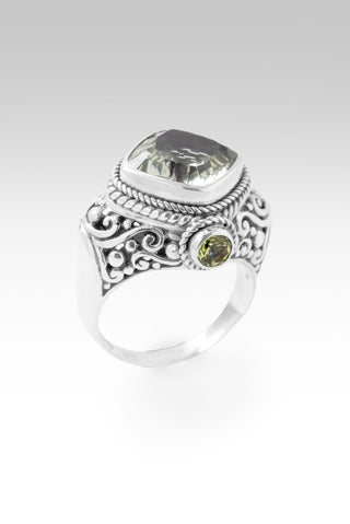 Glory To U Alone Ring™ in Prasiolite & Peridot 5