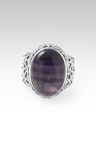 Speak UR Wonder Ring™ in Purple Banded Fluorite 5 / Tree Of Life / Purple Banded Fluorite