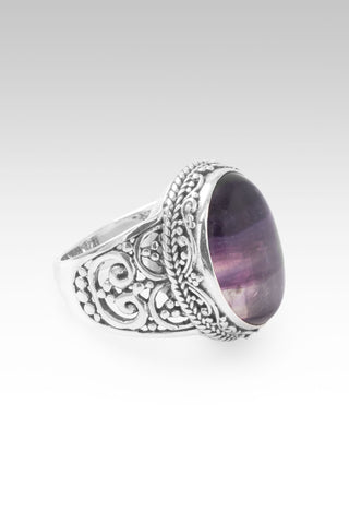 Speak UR Wonder Ring™ in Purple Banded Fluorite 5 / Tree Of Life / Purple Banded Fluorite