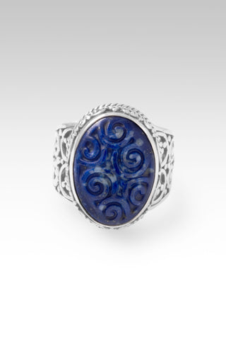 Speak UR Wonder Ring™ in Lapis 5 / Tree Of Life / Lapis