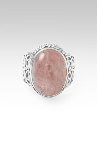 Speak UR Wonder Ring™ in Cor-De-Rosa Morganite 5 / Tree Of Life / Cor-De-Rosa Morganite