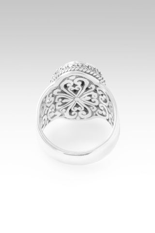 Speak UR Wonder Ring™ in Rainbow Champagne Mother of Pearl Quartz 5 / Tree Of Life / Rainbow Champagne Mother Of Pearl Quartz Doublet